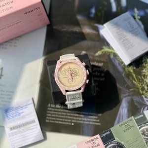 Omega. Venus mission (pink)